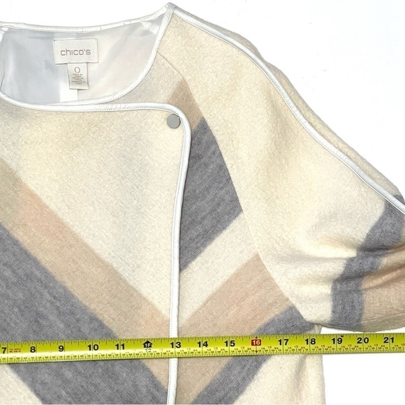 Chico's Woman 100% WOOL Cardigan Coat Sweater Size S - Picture 15 of 16